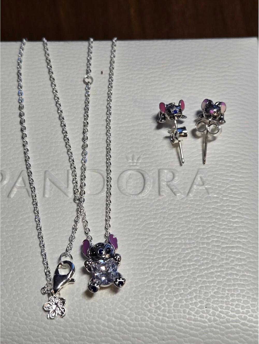 Pandora earrings disney stitch and earring set
